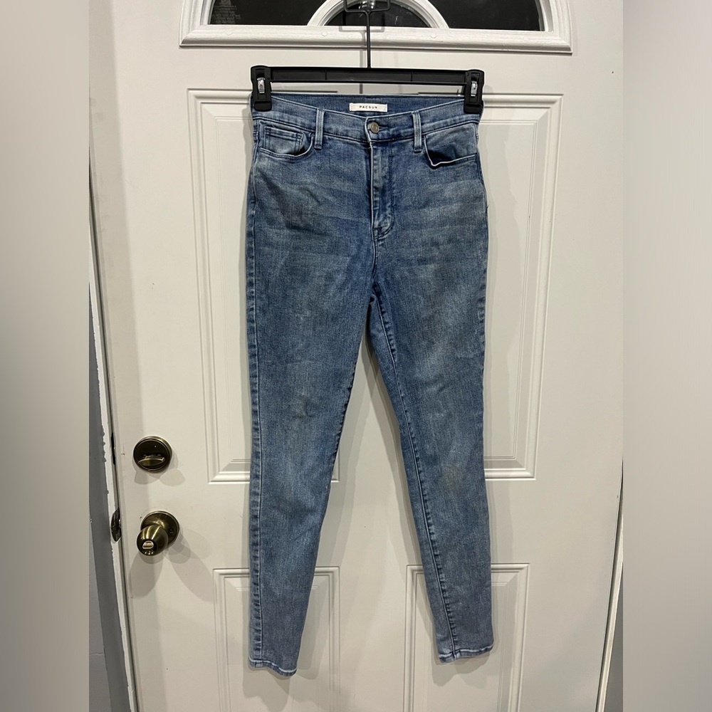 PacSun Women's Blue Skinny Jeans